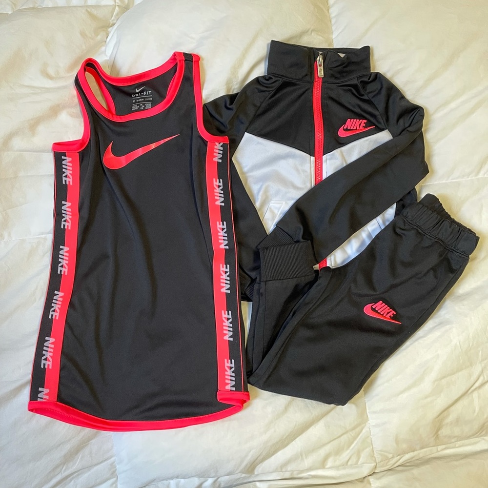 Girls Nike Dress and Track Suite 3T